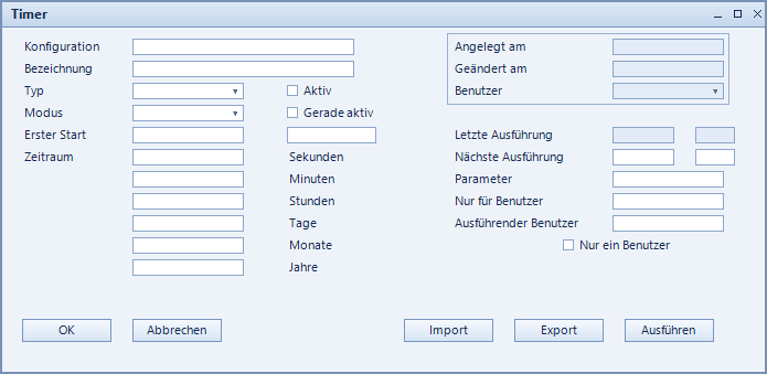 Screenshot: Timer